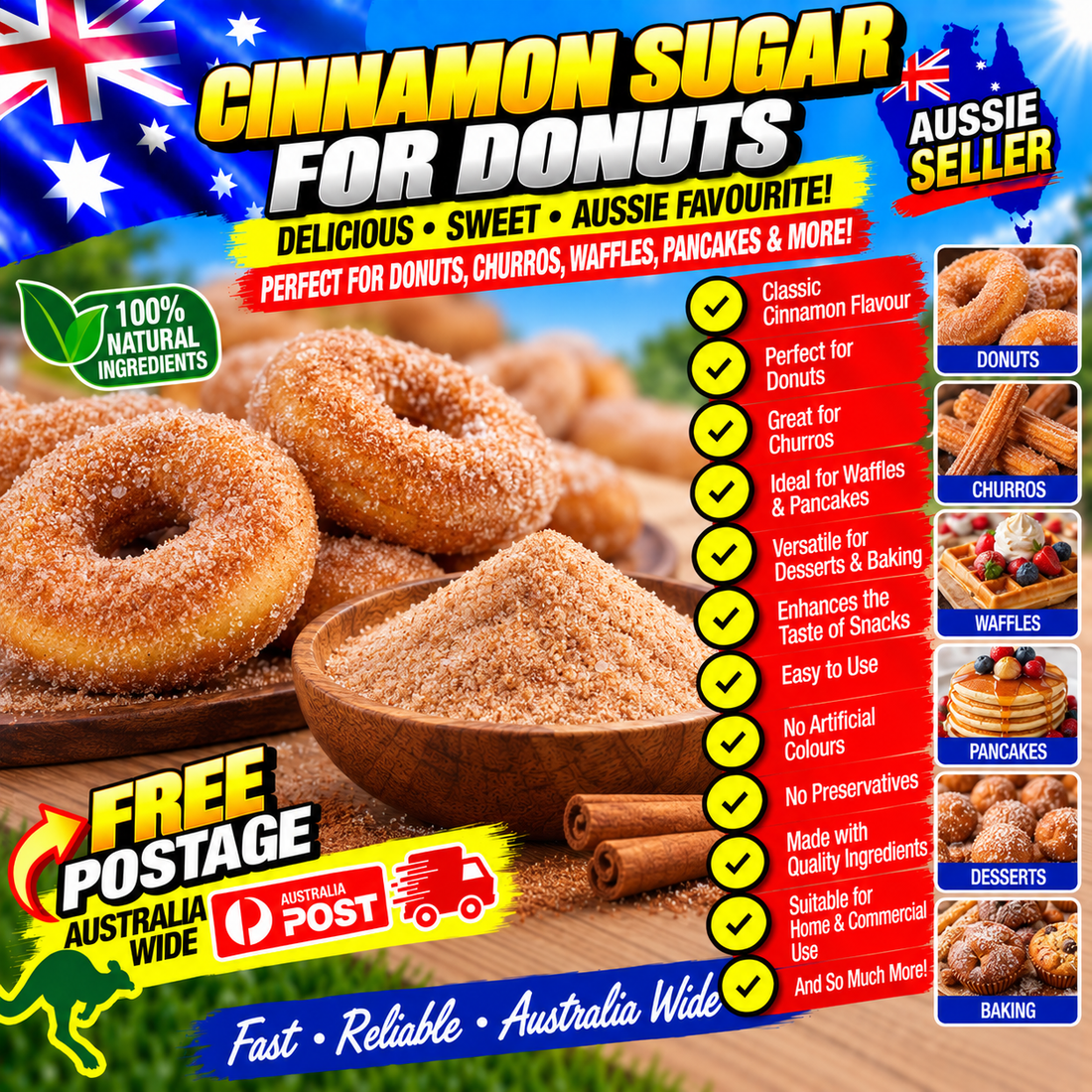 Donut Sugar 3kg - food