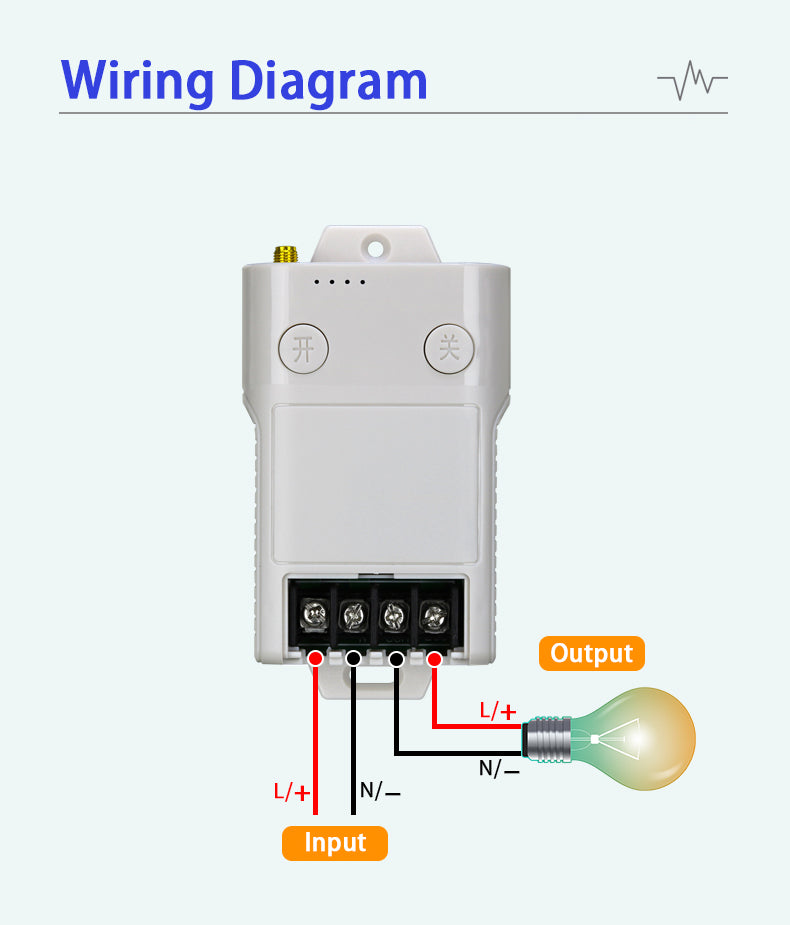 Remote Control 1 Channel 12v-36v 30A Relay with 1 Long Range Remote