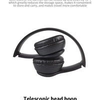 Bluetooth Headphones Folding with Micro SD Card Slot and Charging Cable