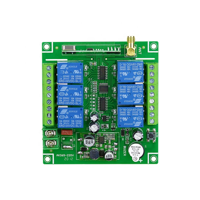 Remote Control Transmitter / Receiver with 2 x 6 Ch Remotes 12-36v 30A 433mhz