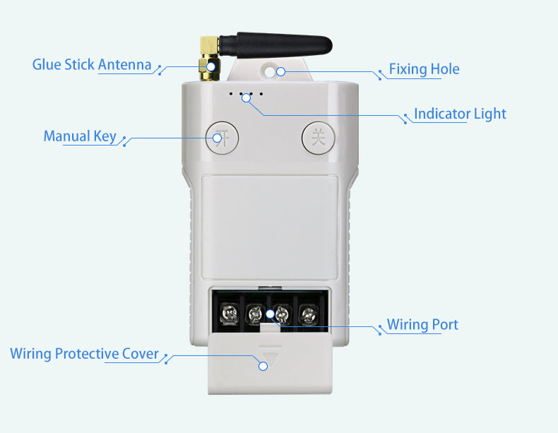 Remote Control 1 Channel 12v-36v 30A Relay with 1 Long Range Remote