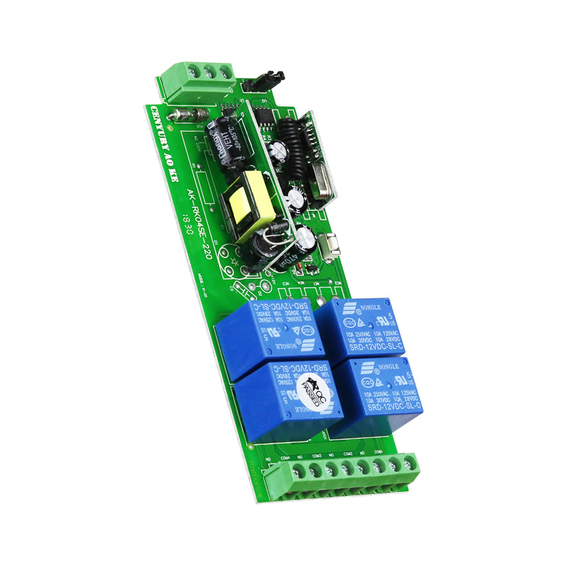 Remote Control Transmitter / Receiver 4 Channel 240v 30A 433mhz Plus 2 x Long Range Remote RC150