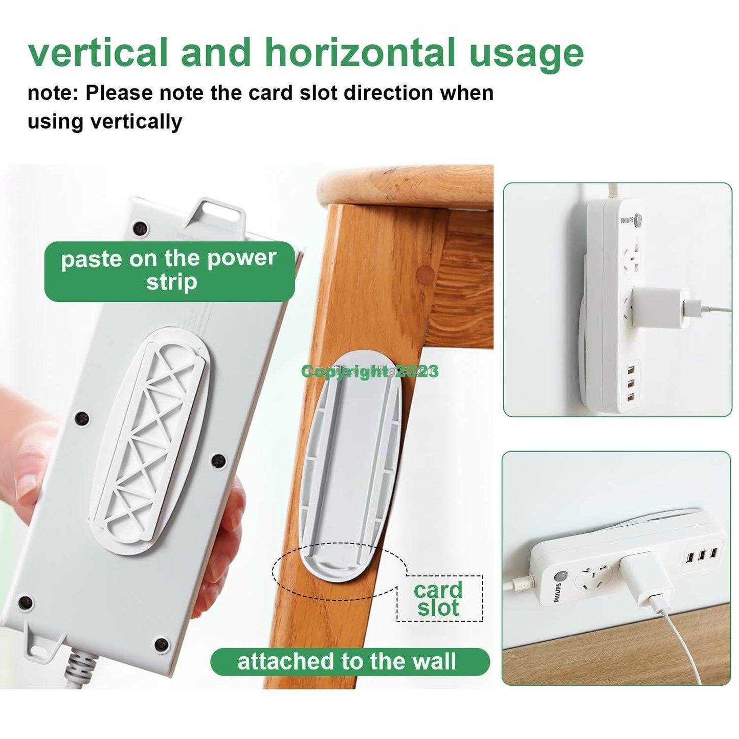 Power Board Holder Pack of 4, Clutter gone also for Routers, Modems, Picture Frames Etc