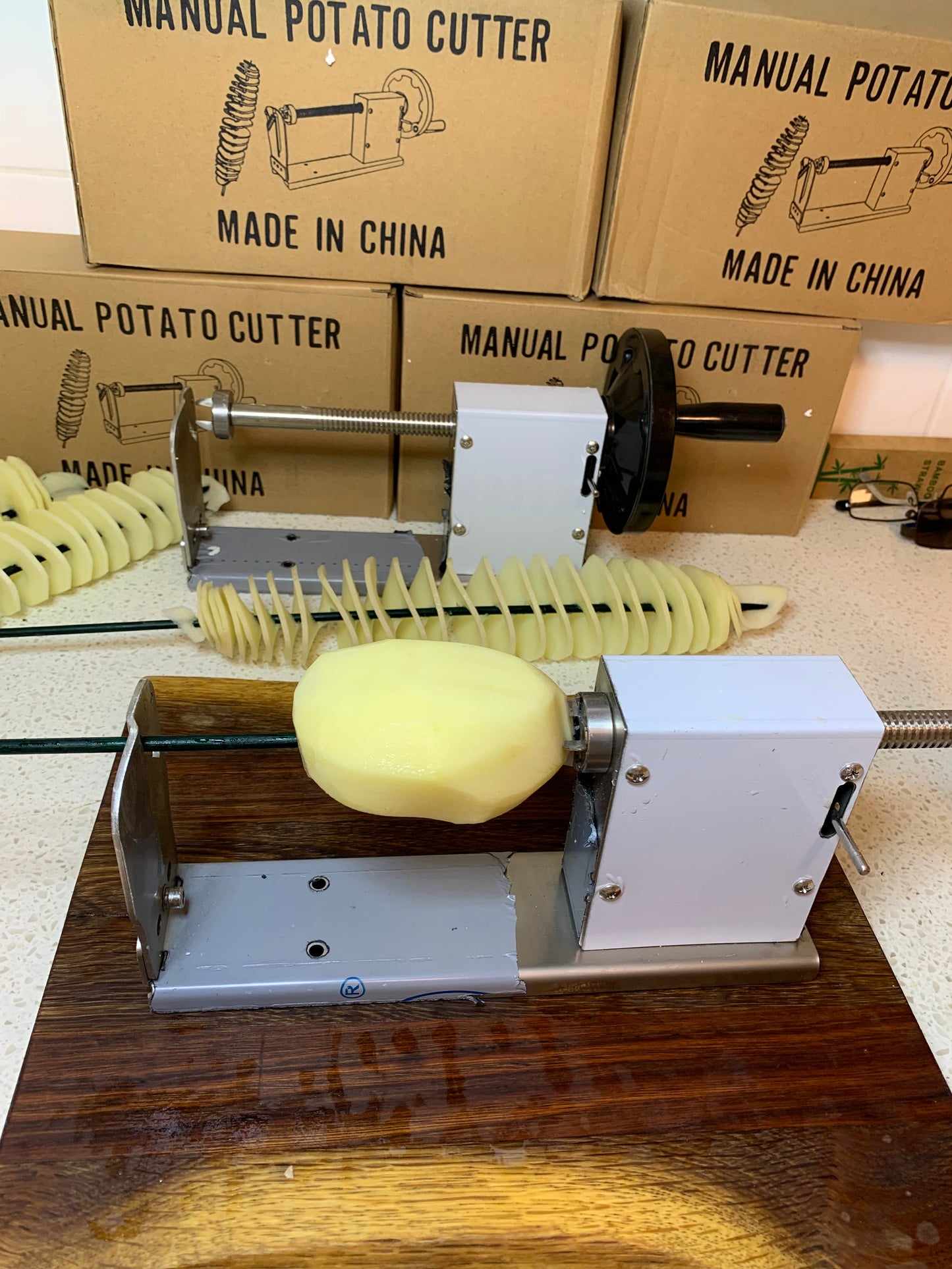 Spiral Potato Cutter Potato on a Stick Tornado Potato Chip On A Stick Chips Slinky Fries
