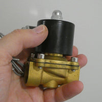 12v 24v Water Oil Air Valve 1/2" 15mm 3/4" 20mm Brass Clearance Sale 2 PACK