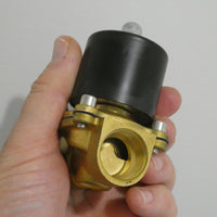 12v 24v Water Oil Air Valve 1/2" 15mm 3/4" 20mm Brass Clearance Sale 2 PACK