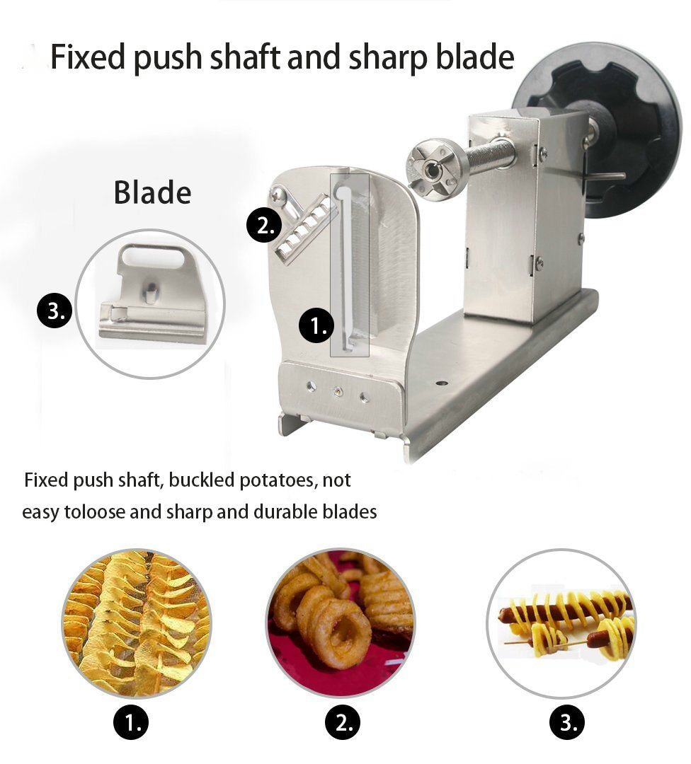Spiral Potato Cutter Potato on a Stick Tornado Potato Chip On A Stick Chips Slinky Fries