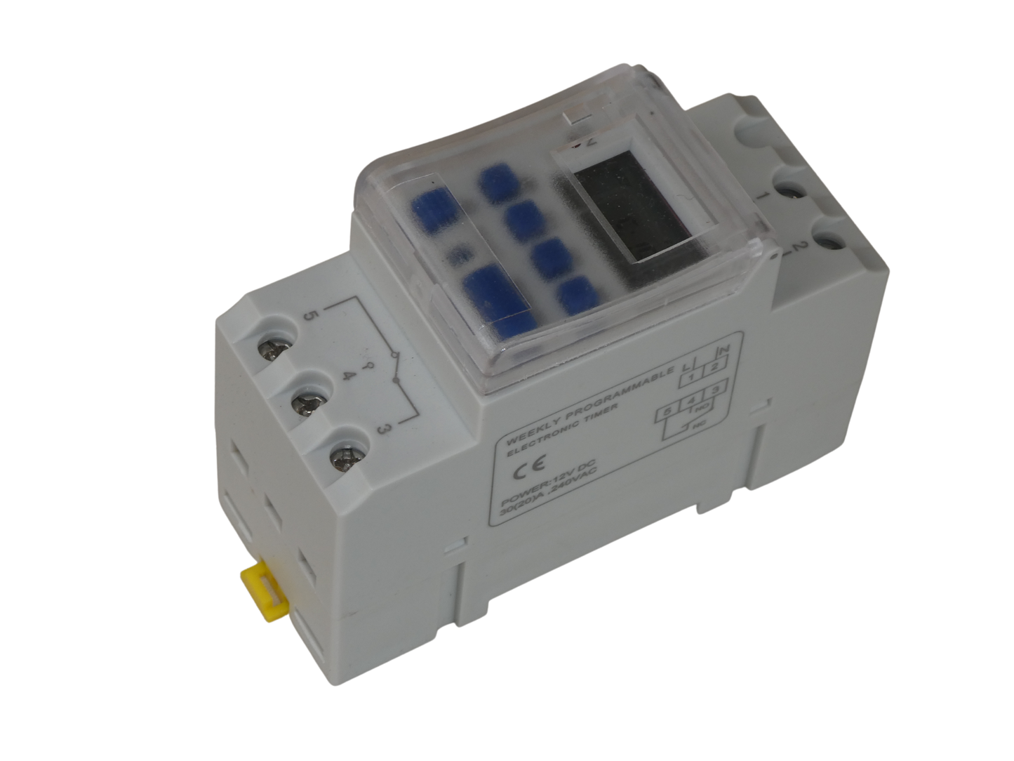 Timers Digital Programmable 12v 30A Relay17 Settings LCD Din Mounted Brisbane