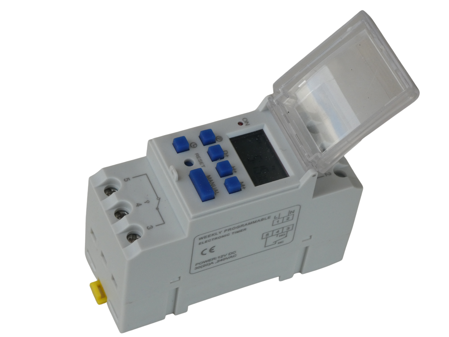 Timers Digital Programmable 12v 30A Relay17 Settings LCD Din Mounted Brisbane