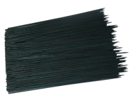 Garden skewers 500mm x 5mm Bamboo Seedling Sticks Stakes Green Waxed 500 Pieces