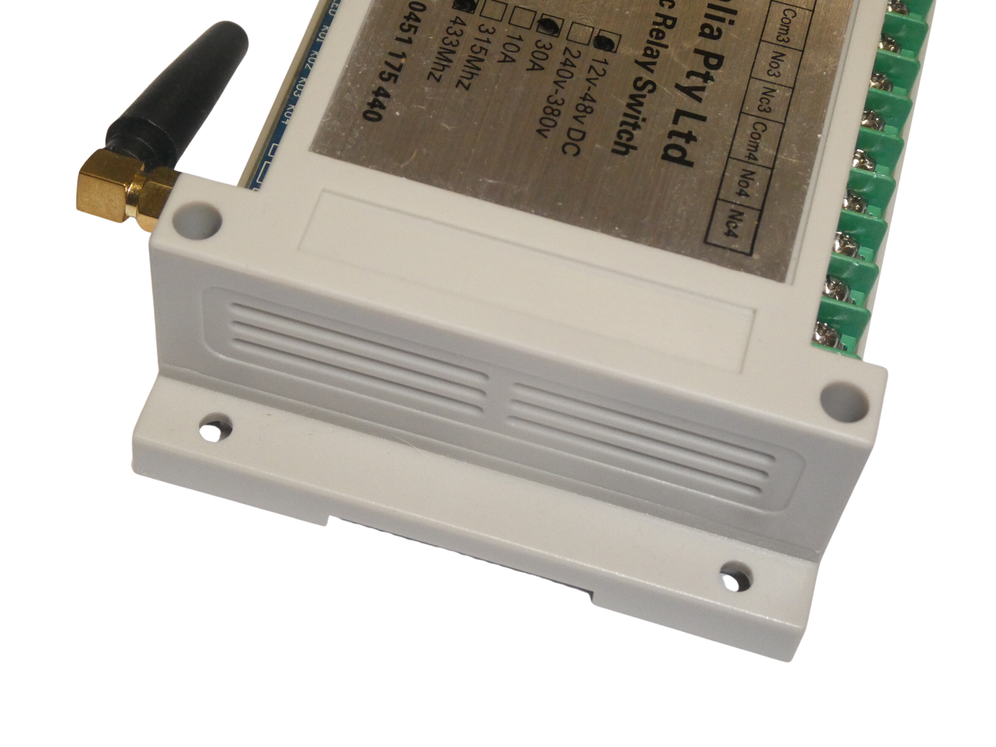 Remote Control Transmitter / Receiver 4 Channel with 2 x 4 FOB Remotes 12V TO 36V 30A 433mhz