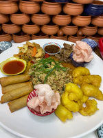 Large Plates Melamine 45cm Great for Christmas, Parties, BBQ (2 Pack)