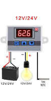 Thermostat  12v 5A Digital Fridge Temperature controller 5A Relay Surface Mount 3 Pack