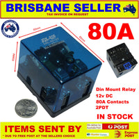 Relay 12v 80A Power DPDT Heavy Duty with Cover