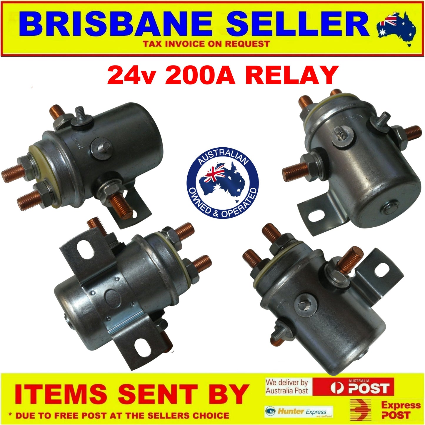 Relay 24v 200A Power for Winches 4wd Caravan RV Golf Carts