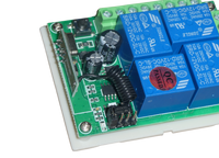 Remote Control Transmitter / Receiver 4 Channel with 2 x STD 4 Remote Fobs 12v 10A 433mhz