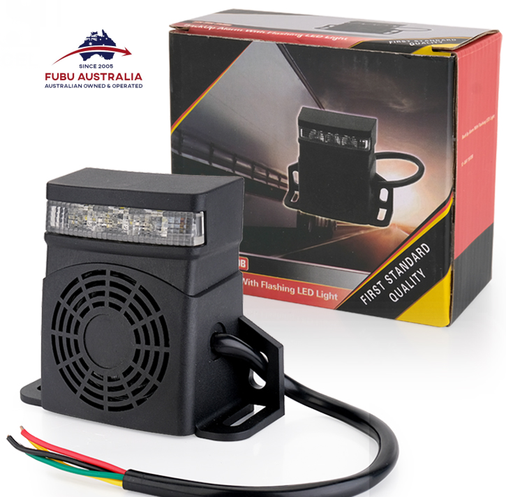 Reversing Alarm Buzzer WITH Strobe Warning 12 v 24v Multi Voltage Auto
