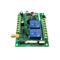 Remote Control Transmitter / Receiver 2 Channel Garage Door with 2 x Remotes 12-36v 10A 433mhz