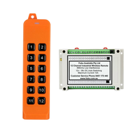 Remote Control 12 Channel Transmitter / Receiver 868mhz with Remote 12v - 36v 10A Industrial
