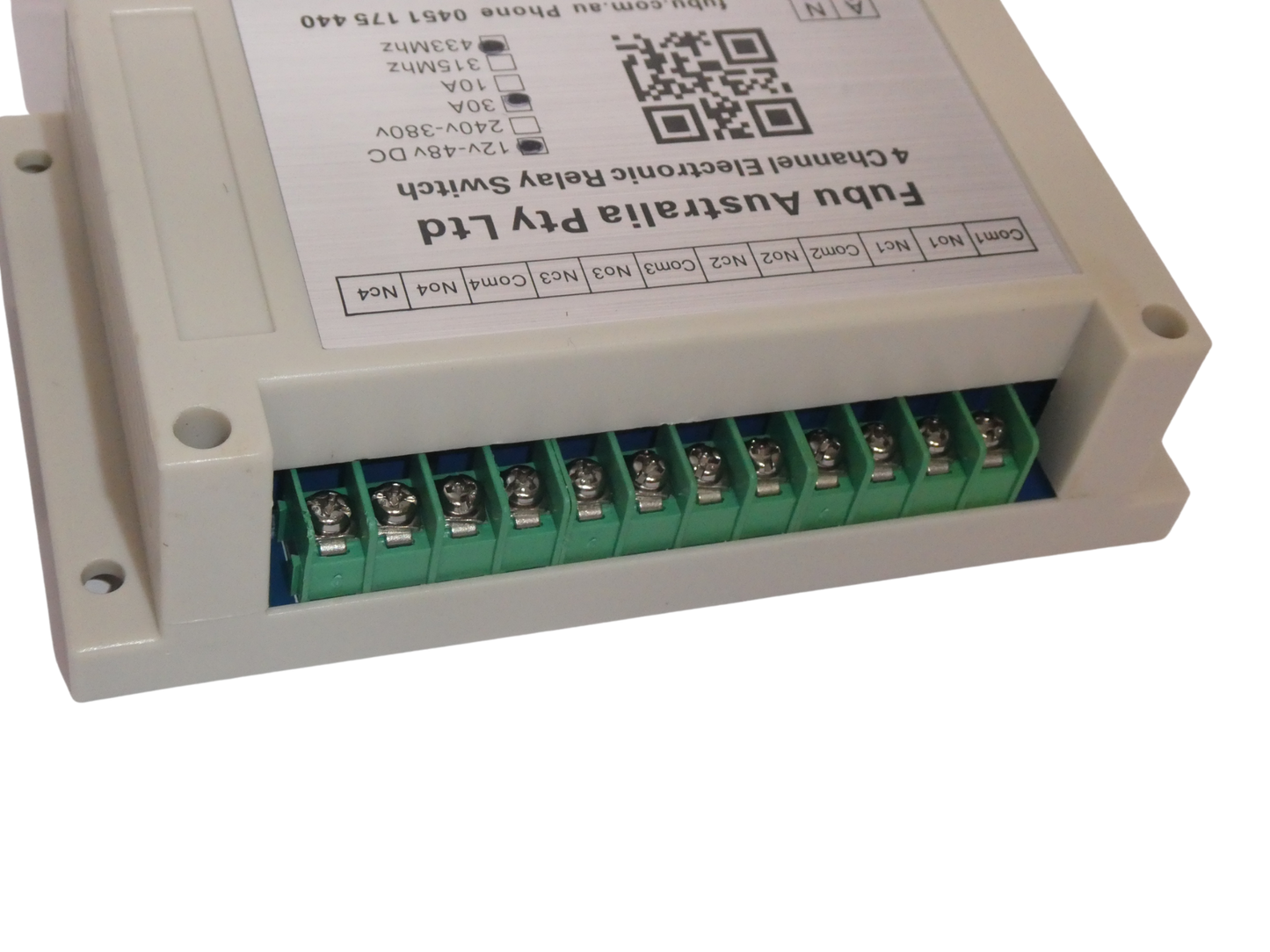 Remote Control Transmitter / Receiver 4 Channel with 2 x 4 Remotes 12-36v 30A 433mhz
