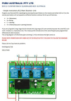 Remote Control Transmitter / Receiver 4 Channel with 2 x 4 Remotes 12-36v 30A 433mhz