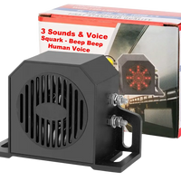 Reversing Alarm with Shhh Shhh Beep Beep & Voice Shhh Shhh 12v/24v Heavy Duty 3 in 1