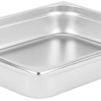 GN Pans Bain Marie With Lids 1/2 Size 65mm Deep Stainless Steel (5 Pack)