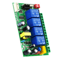 
              Remote Control Receiver 4 Channel 240v 10A 433mhz EV1527 with Remote
            