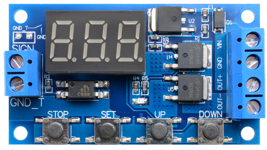 Delay Timers x 4pcs Digital Programmable With LED 12/24v DC 15A PCB SC ...