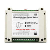 Remote Control Transmitter / Receiver with 2 x 6 Ch Remotes 12-36v 30A 433mhz