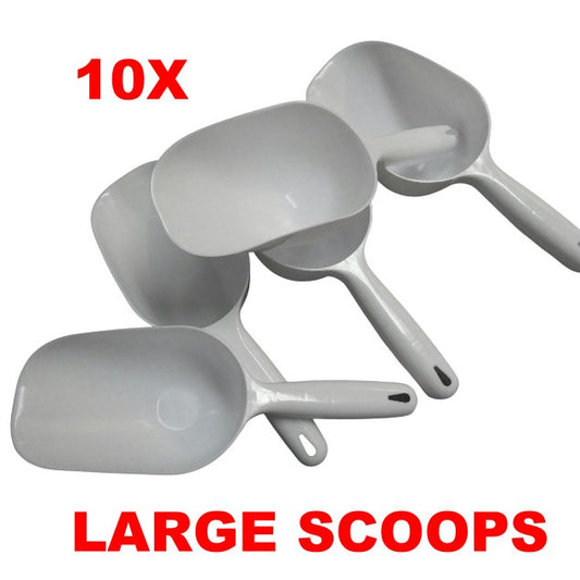 Scoops Large White 30cm ABS Ice Food Box of 10