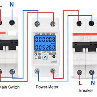 Single Phase Electricity Power Meter Single Phase 240v 80a
