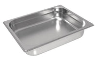 
              GN Pans Bain Marie With Lids 1/2 Size 65mm Deep Stainless Steel (5 Pack)
            