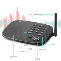 
              Wireless Intercom 10 Channel Long Range UHF up to 450m Intercoms
            