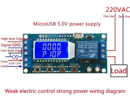 Delay Timers x 3pcs Digital Programmable With LCD 6v-30v DC 10A PCB  Brisbane