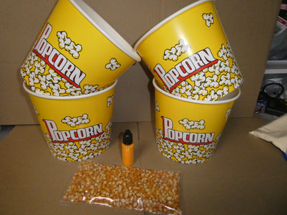 150 x Popcorn Cups Cardboard 18 x 17.5 x 14cm Extra Large Bulk Box