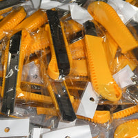 50 x Box Cutters Utilities Knives Large 151mm Long Yellow Wholesale