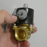 
              12v 24v Water Oil Air Valve 1/2" 15mm 3/4" 20mm Brass Clearance Sale 2 PACK
            