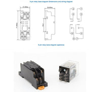 
              Relay 240v 10A Power Relay DPDT x 4 Units
            