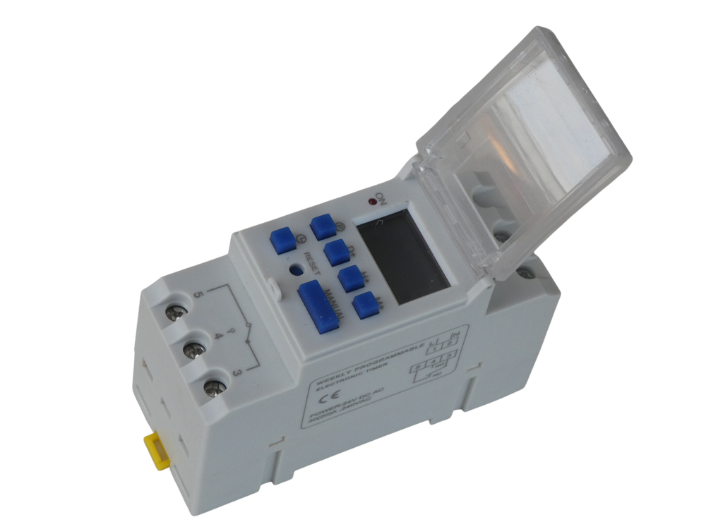 Timers Digital Programmable With LCD 24v AC/DC 16 Settings Daily 7 Days 30A Brisbane
