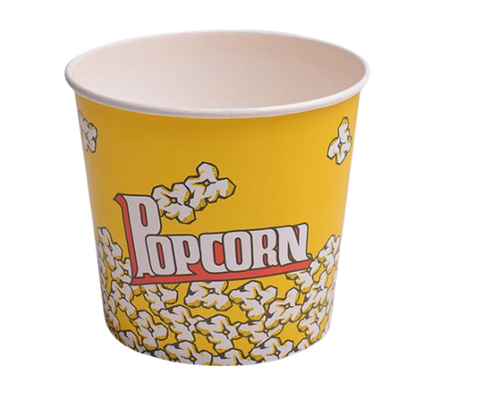 150 x Popcorn Cups Cardboard 18 x 17.5 x 14cm Extra Large Bulk Box