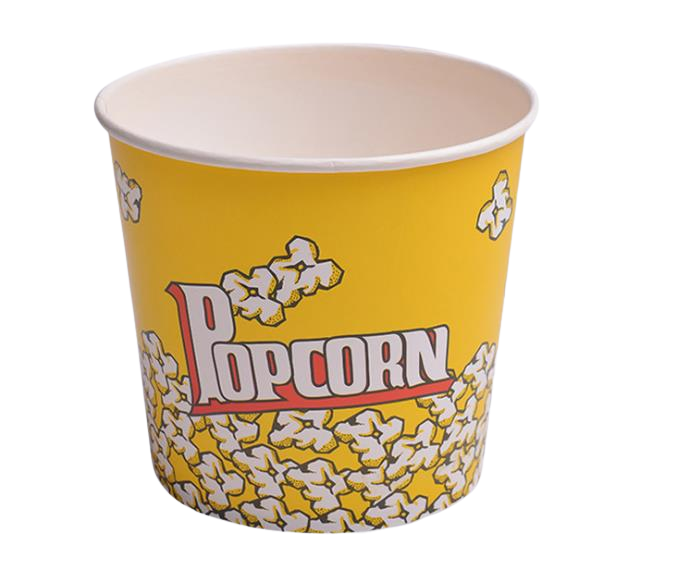 20 x Popcorn Cups Buckets Cardboard  Extra Large 18 x 17.5 x 14cm