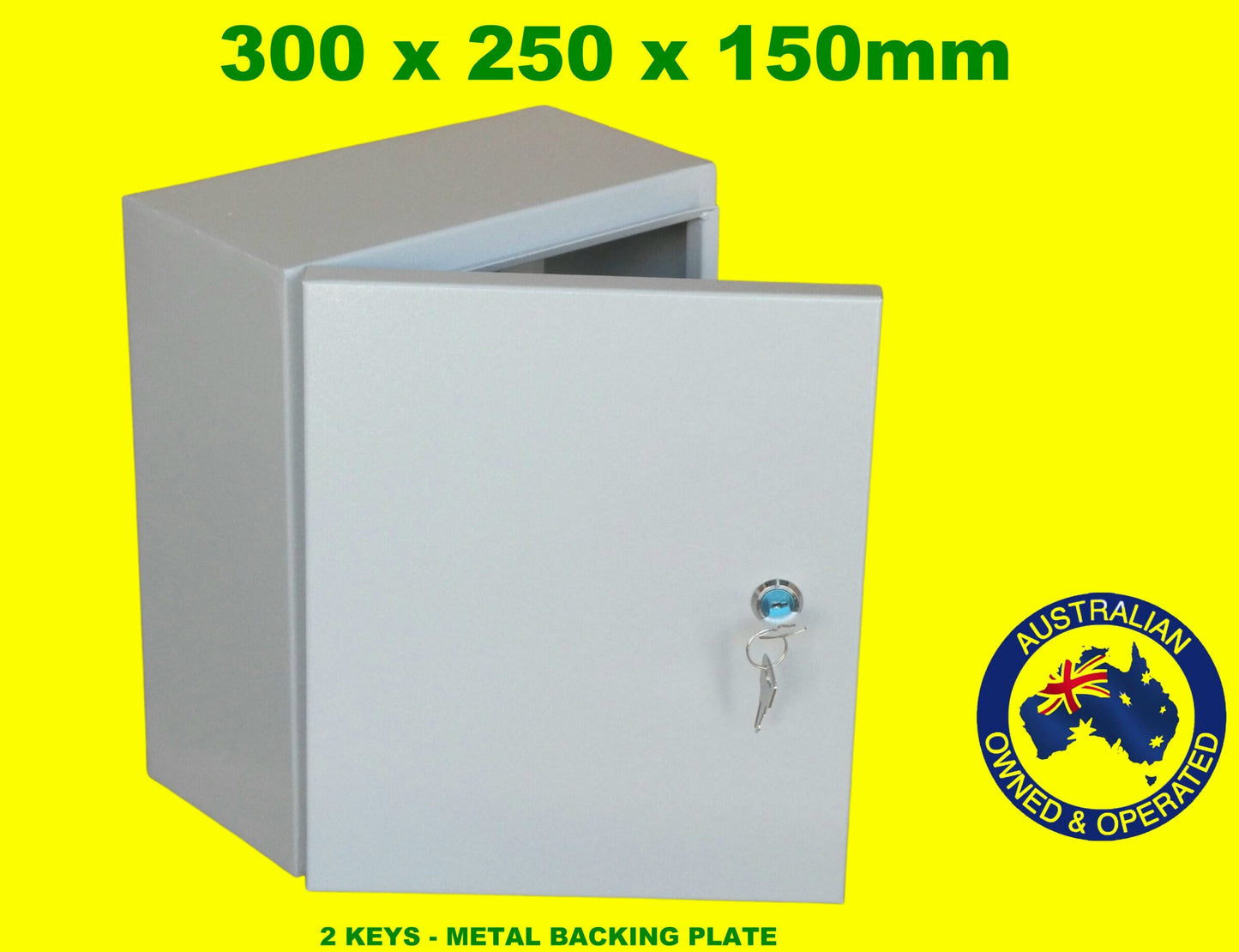 Electrical Box Enclosure Metal With Key 300 x 250 x 150mm