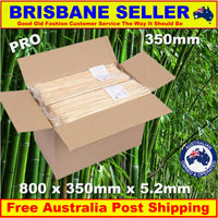 
              Skewers 350mm x 5.2mm Wood Bamboo Box of 800 Shipping Australia Wide 5kg (Bamboo)
            