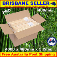 
              Skewers 400mm x 5mm Wood Bamboo Sticks Pack of 4000 Australia (Bamboo)
            
