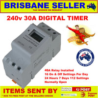 Timers Digital Programmable With LCD 240v 16 Settings Daily 7 Days 30A Brisbane