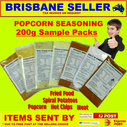 Seasoning Flavours For Popcorn Meat, Fried Food Hot Chips Spiral Potatoes 200g Samples