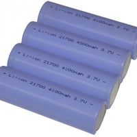 Lithium Batteries 21700 3900mah Li-ion Industrial Flat Top 12 Pack