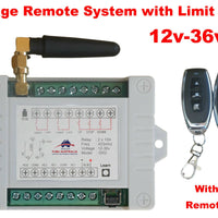 Remote Control Transmitter / Receiver 2 Channel Garage Door with 2 x Remotes 12-36v 10A 433mhz