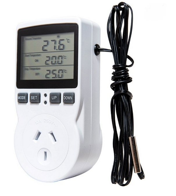 Digital Fridge Freezer Thermostat 10A 240V Temperature Controller Plug & Play